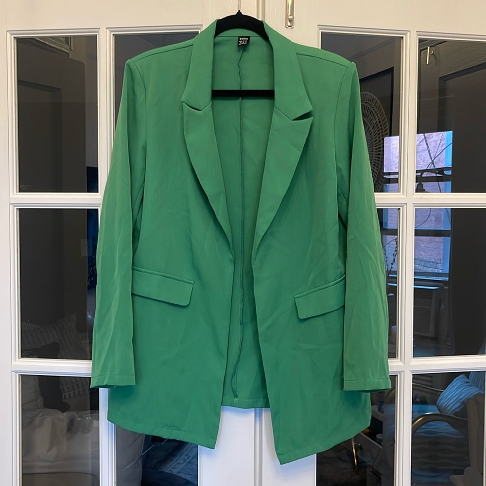 Green Blazer Shein